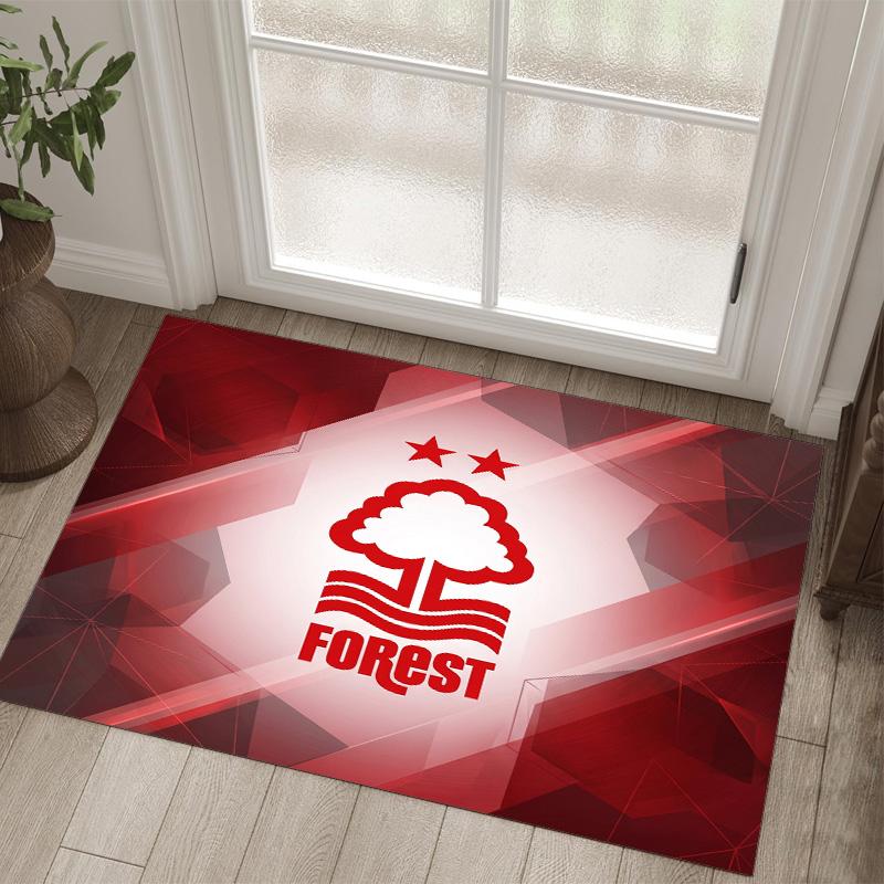 Nottingham Forest Design Crystal Velvet Carpet Cozy Non?Slip Printed Rug For Bedroom Living Room Entrance