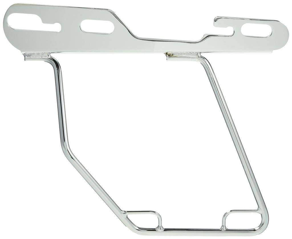 Kijima Motorcycle Parts Saddlebag Compatible with Sportster Left Chrome Support, Steel, DHW, ('04-), Side, All-in-One Type, Plated, HD-08001