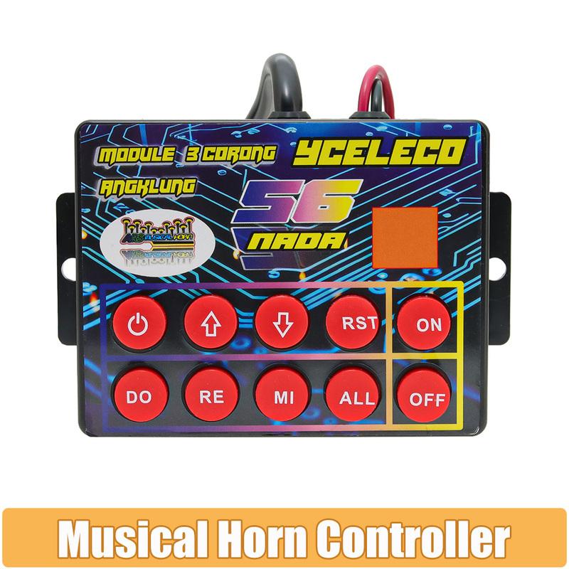 56 Melodies Universal Musical Air Horn Controller Musical Controller Regulator Car Electronic for 12V Car Boat Truck Marine Horn