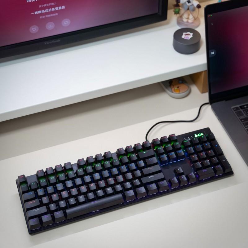 Wired Mechanical Gaming Keyboard 87/104 Keys RGB Backlit Blue Red Brown Switch PC Laptop
