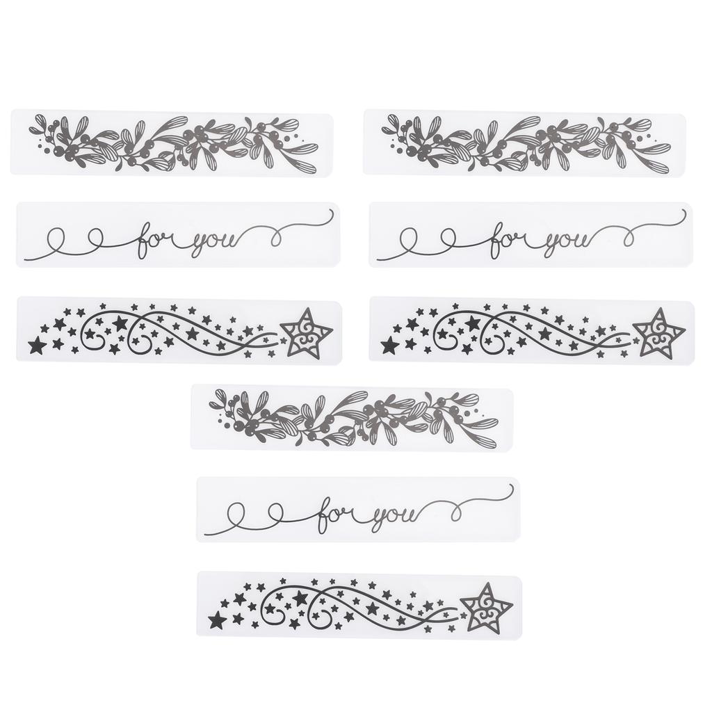 9 шт. Цветочная пластиковая папка для тиснения для самостоятельного изготовления тисненых пластин