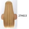 MISS WIG Длинные и гладкие синтетические накладные волосы с 5 зажимами, цельный 32-дюймовый шиньон, черные, светлые накладные волосы для женщин