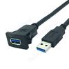 USB 3.0 USB-адаптер для скрытого монтажа, удлинительный кабель для панели приборов, для автомобиля, мотоцикла, дропс, панельный кабель с квадратным отверстием
