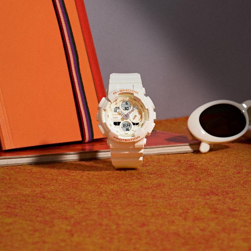 Casio Мужские кварцевые часы с цифровым дисплеем, ударопрочные, водонепроницаемые 200 м, из полимерного материала GMA-S140-7A