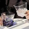 Стеклянный стакан с дизайном кубиков льда, художественная лимитированная серия для виски, коктейлей, воды, домашнего бара, роскошный подарок