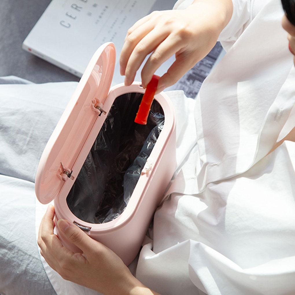 Кнопка Пластиковый Настольный Мусорный Бак Портативный Настольный Мусорный Бак Легкий