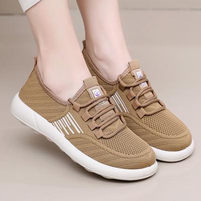 Женская обувь на весну и осень, одна педаль, дышащая и удобная модная повседневная обувь на мягкой подошве, с легким подъемом, легкие ленивые туфли