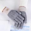 Теплые перчатки для женщин на осень и зиму, вязаные из альпаки, с сенсорным экраном, для улицы, морозостойкие, с утолщением из плюша, корейская версия, милые