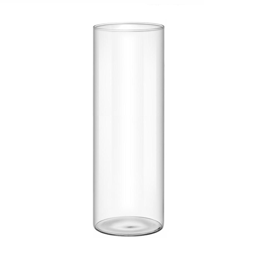 Modern Clear Glass Flower Vase Glass Cylinder Vase Floral Container Flower Vase Elegant Table Centerpiece Decoration