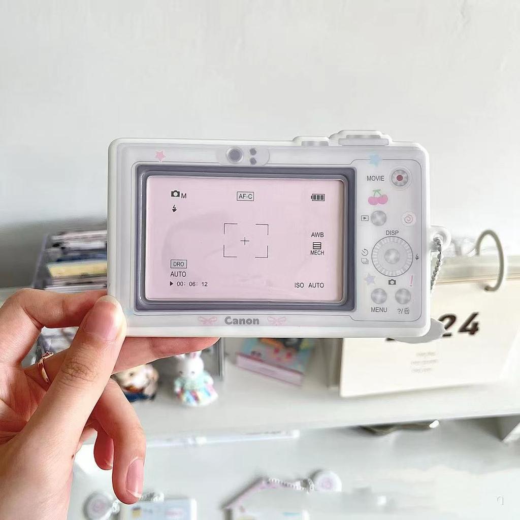 1Pc Cute Mobile Phone Camera House Shape PVC Card Holder Kpop 3-inch Photocard Display Pendant for Backpack Keychain