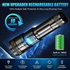 Super Bright LED Flashlight Type-C Rechargeable Long Range Tactical Torch Outdoor Waterproof Emergency Camping Fishing Lantern