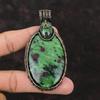 Ruby Zoisite Pendant Copper Wire Wrapped Pendant Handmade Pendant Ruby Zoisite Copper Jewelry Pendant For Women Top Quality Gemstone Jewelry