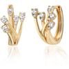 Cubic Zirconia Huggie Earrings 14k Gold Plated Tiny Earrings Small Huggie Hoop Earrings Simple Lightweight Hoops Gift for Women
