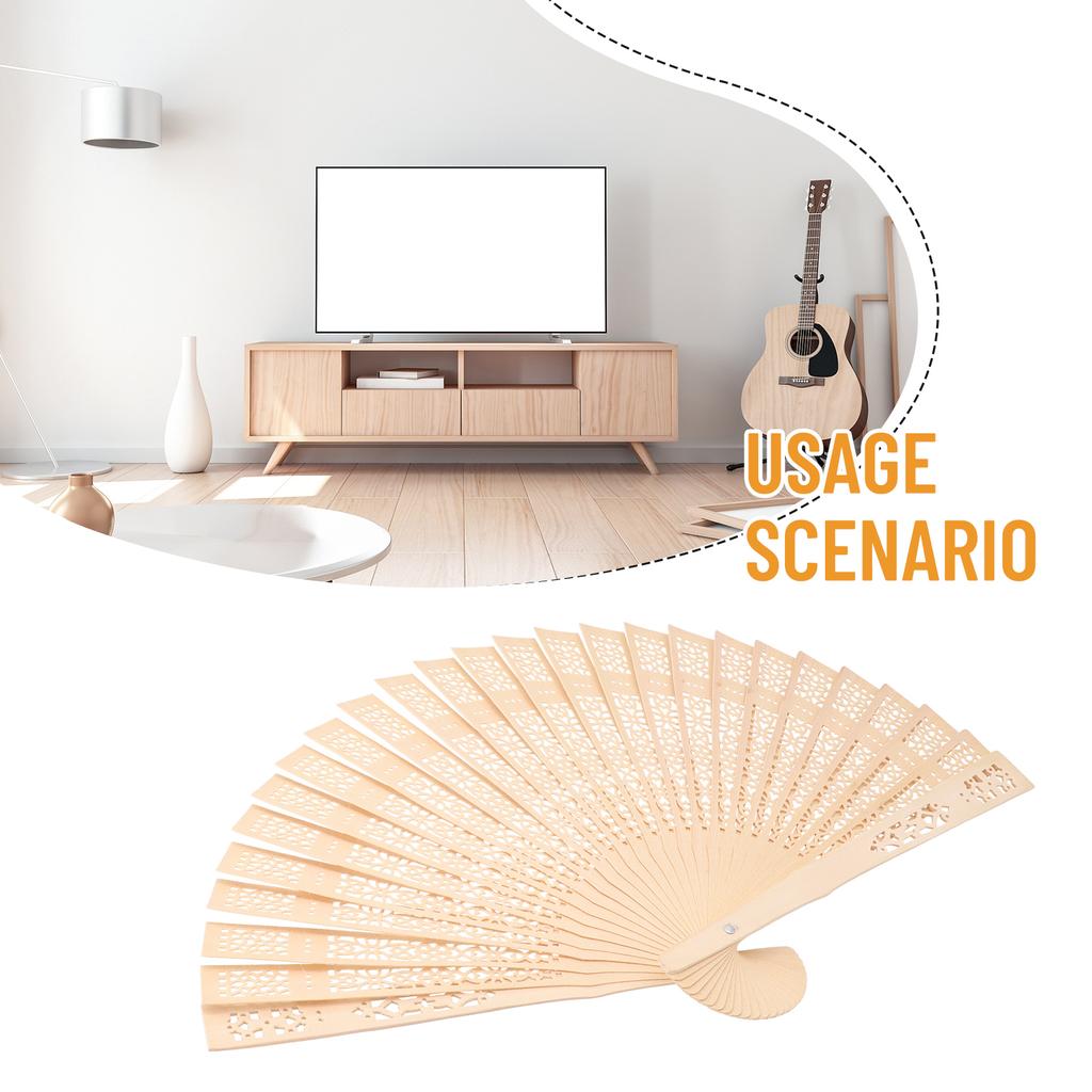 Weddings Valve Wooden Fan Bathroom Bedroom Exquisite