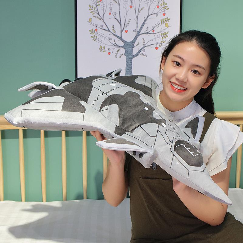 Плюшевый набор для сна и одеяло в виде самолета - Подушка для офиса или дома