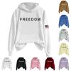Ladies Fashion Casual Long Sleeve Printed Round Neck Hoodie Pullover Top