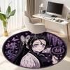 Classic Japanese-style cartoon Demon Slayer round rug, home soft decorative anti-slip yoga mat and chair mat, outdoor floor mat carpet K3