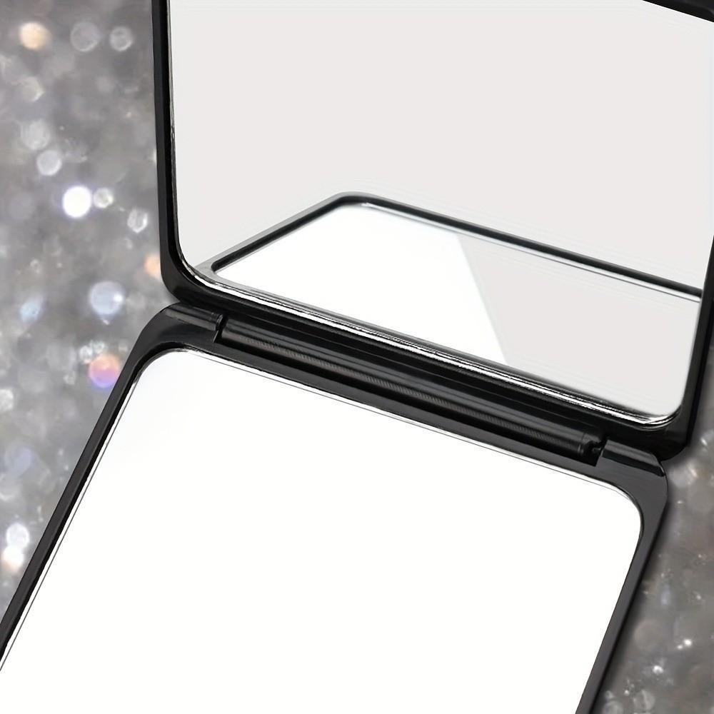 Foldable Design Pocket Mirror Lightweight Foldable Mirror Sparkling Square Mirror Vanity Table Use