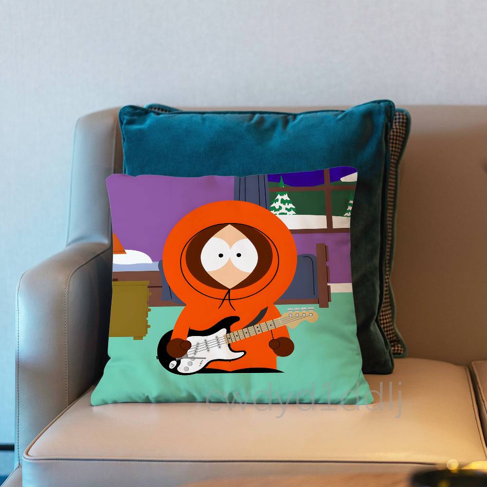 Kenny SSouth Park Pillow Case Short Plush Sofa Decorative Gift Home Doublesided Printing Cushio