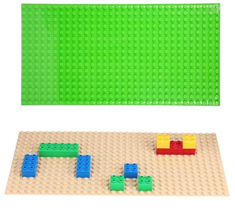 16x32 Large Particle Baseplate for Kindergarten Building Block Wall - Compatible with Lego Duplo