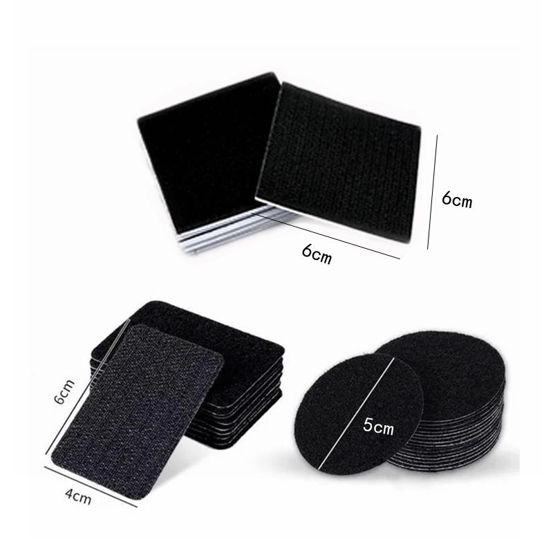 10 пар прочной самоклеящейся двусторонней нейлоновой ленты для простыней, подушек для дивана, ковров, противоскользящих ковриков