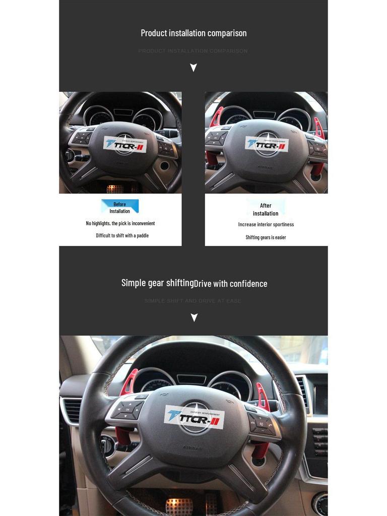 16-19 Kia K5 Extended Aluminum Shift Paddles for Steering Wheel