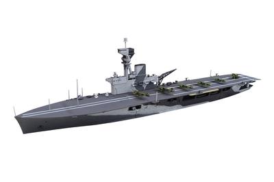 Aoshima Bunka Kyozai 1/700 Серия Ватерлиния Королевский флот Авианосец HMS Hermes Битва в Индийском океане у Цейлона Пластиковая модель