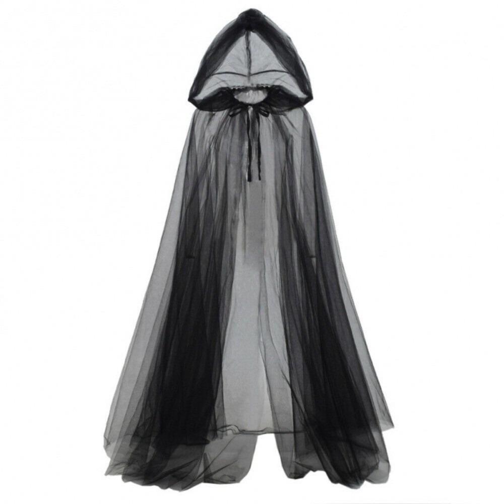 150cm/59in Red Riding Hood Polyester Cosplay Costume Cape Witch Wizard Hooded Cloak Christmas