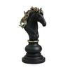 Статуэтка шахматной фигуры Yousheng Коллекционная скульптура черного и белого коня Король Королева Конь Шахматная фигурка для украшения дома, офиса, стола, полки