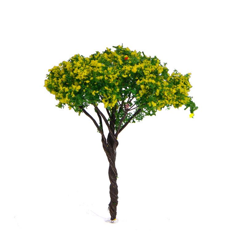 3D-имитация розового цветочного дерева — креативное искусственное дерево для самостоятельного ландшафтного дизайна и микросадоводства с небольшими кукольными украшениями.