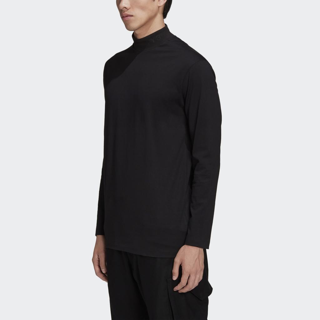 Y-3 Classic Long-Sleeve Mock Neck Black Men Tops GK4497