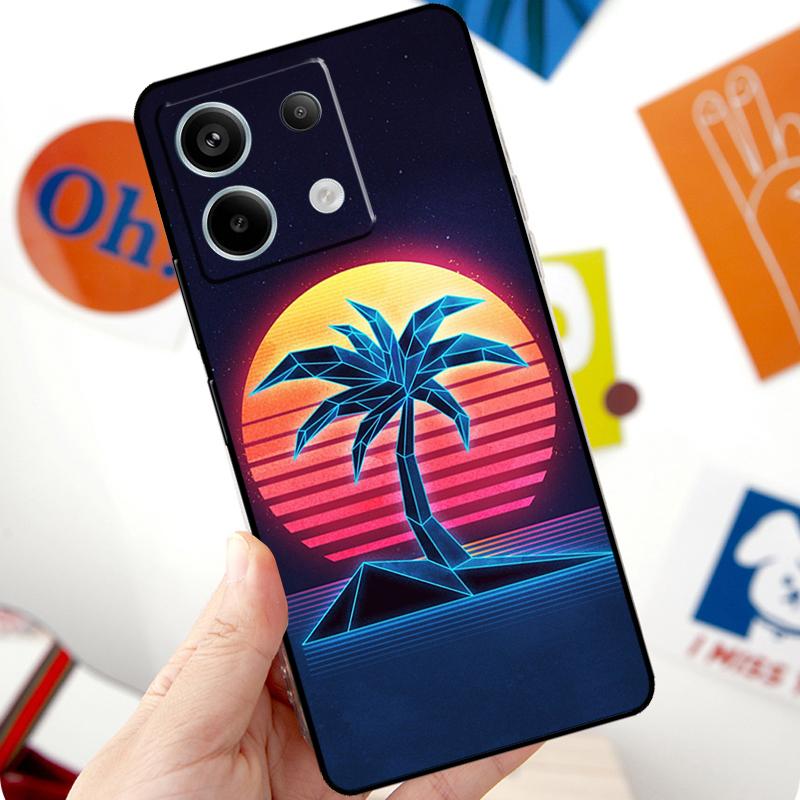 Неоновый Ретровейв 80-х Винтажное Искусство Чехол Для Xiaomi Redmi Note 13 Pro 10 11 12 14 Pro 11S 12S Чехол Для Redmi 15 12C 13C 14C 10C