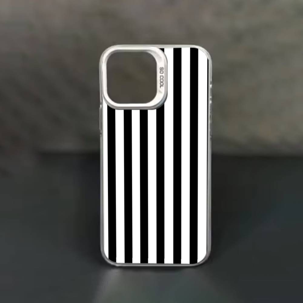 Красочный Минималистичный Полосатый INS Чехол для Телефона Пара для iPhone 17 11 12 Pro Max Plus Mini Air SE 16e 14 15 16 13 Мягкий Чехол