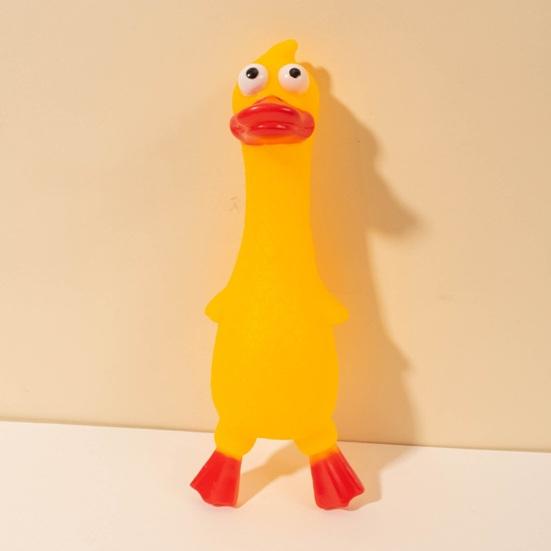 Виниловая игрушка для собак с пищалкой в ​​форме мультяшных животных, безопасная для домашних животных жевательная игрушка, игрушка для собак