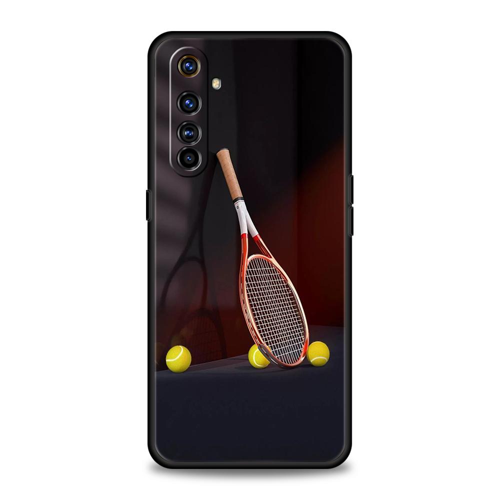 Tennis Sport Soft TPU For Realme 10 11 8i 9i 9 Pro Plus GT2 C3 6 7 8 Pro C21 C11 C25 C35 Pro 5G Shockproof Phone Cover Capas Bag