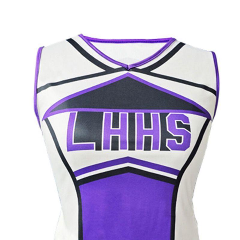 Женский комплект формы чирлидера с помпонами и носками