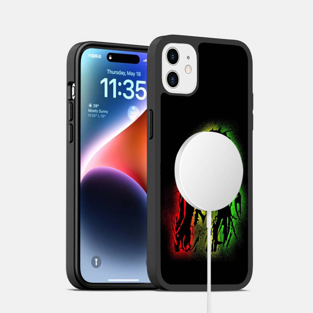 Bob Marley Singer Magnetic Matte Phone Case For iPhone 16 17 15 14 13 12 11 For Magsafe Wireless Charge Cover
