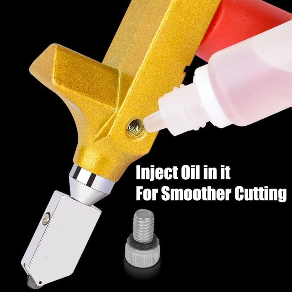 Ручной инструмент для резки стекла, ручной резак для стеклянной плитки 2 в 1, набор ручных инструментов с 2 лезвиями из вольфрамовой стали