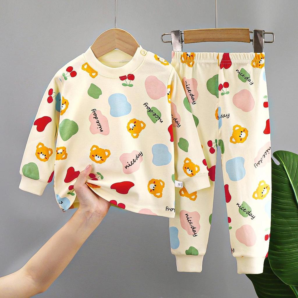Children's Underwear Set Pure Cotton New Boys' Home Clothes Baby's All Cotton Warm Girls' Autumn Clothes Autumn Pants Children's Clothes