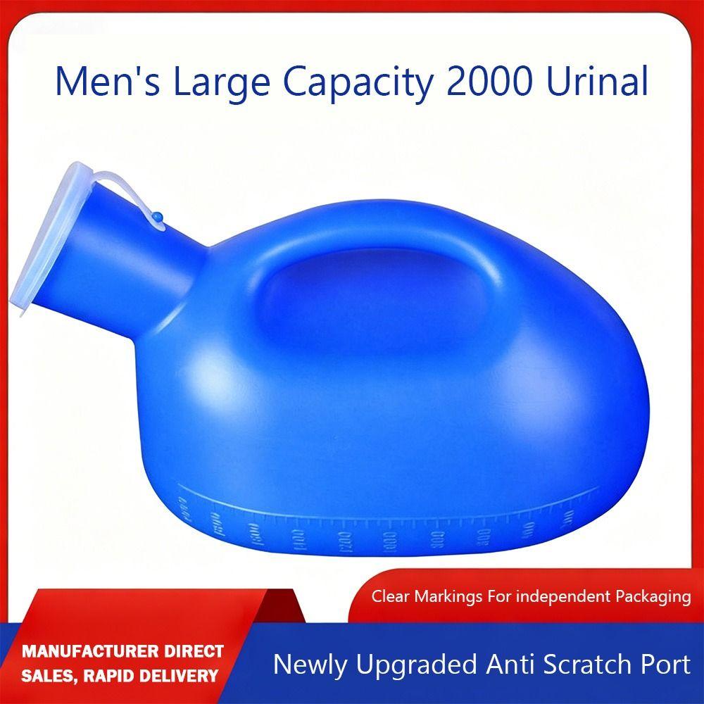Plastic Material Large Capacity Urinal 2000ml Capacity Travel Urinal Urine Bottle For Car Use