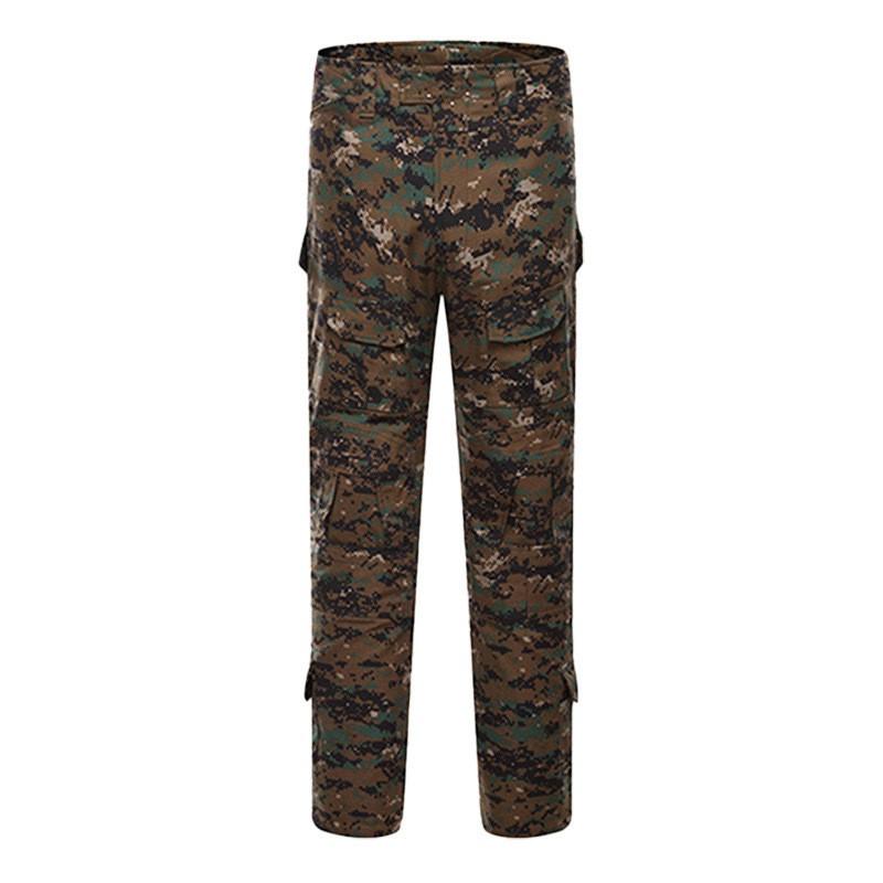Mens Tactical Cargo Pants With Knee Pads Outdoor Training Camo Combat Hiking Running Gym