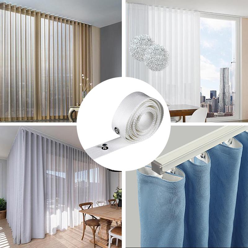 10 Meter S Fold Rail Waves Curtain Heading Tapes 3/6cm Width For Electric Curtain Track DIY Wave Curtain Tape Accessories