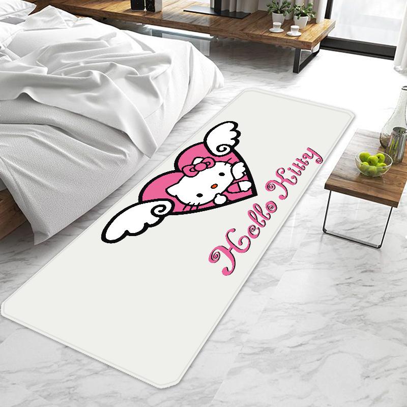 Милый мультяшный Hello Kitty Sanrio Коврик для двери Прихожая Нескользящий Моющийся Кухонный ковер Коврики для гостиной и коридора Ванная комната Ванна