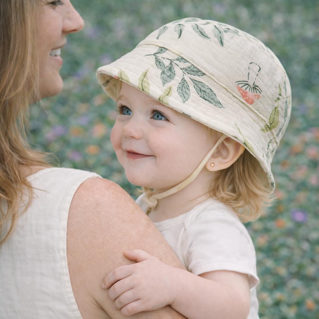 Pure Cotton Baby Sun Hat Lightweight Breathable Children's Fishing Cap Spring Summer Infant Protection 0-3 Years