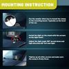 LED Light Bar Mounting Bracket 2PCS Universal Adjustable Pillar Hood Work Lamp Mount Non-Destructive Fixing Ditch Light Brackets Bumper Mount For