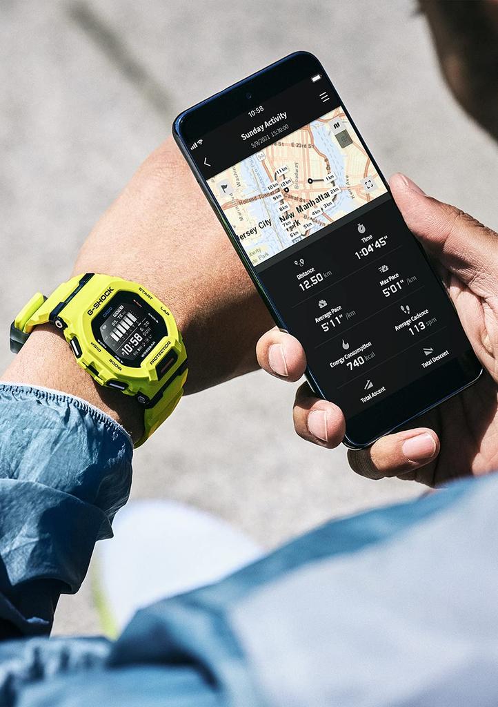 Часы желтые [Casio] G-Shock [] GBD-200-9JF мужские