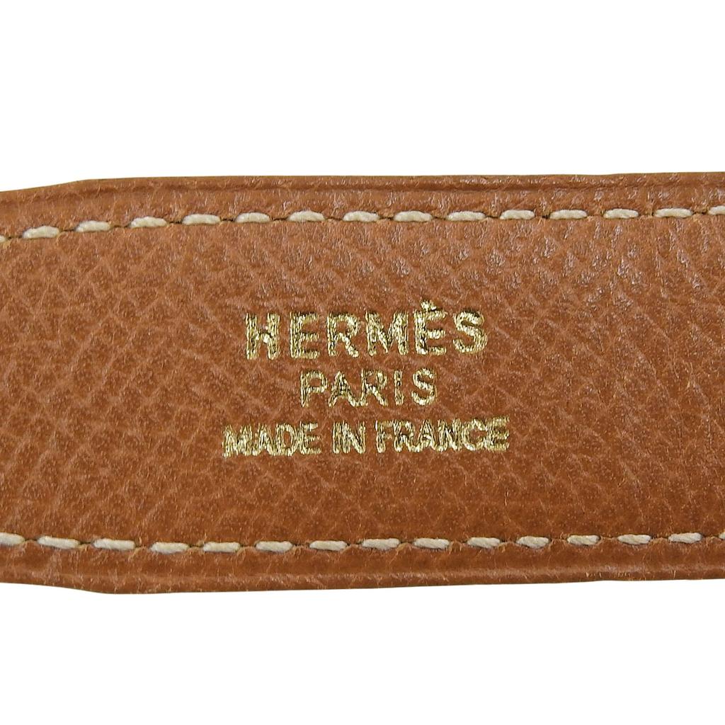 Great HERMES belt Margiela period Mini Constance H Black brown leather Women Used