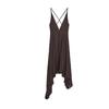 Spring and Summer New Women's Clothing French Style Design Silk Net Asymmetric V-neck Strap Backless Dress 5063333