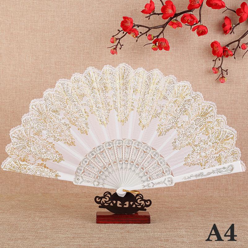 Винтажный кружевной складной веер для танцев, ручные веера, китайский танцевальный веер, реквизит для фотосъемки, украшение для свадебной вечеринки, украшение для рукоделия, подарок