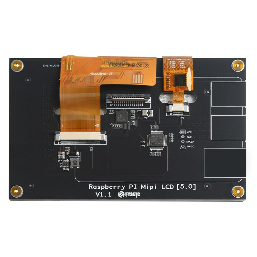 5-дюймовый сенсорный монитор, совместимый с платой Raspberry Pi, 800x480 DSI IPS LCD Display, 5 точек